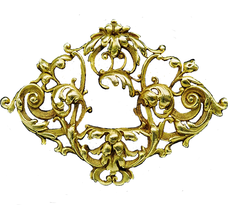 Gold Object Png Image - Art Deco Gold Png (900x900), Png Download
