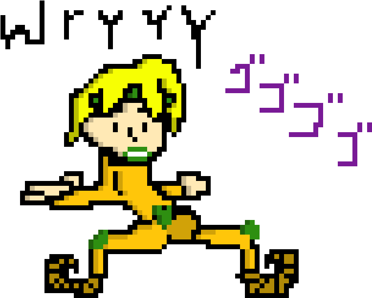 Dio Brando - Pixel Art (960x670), Png Download