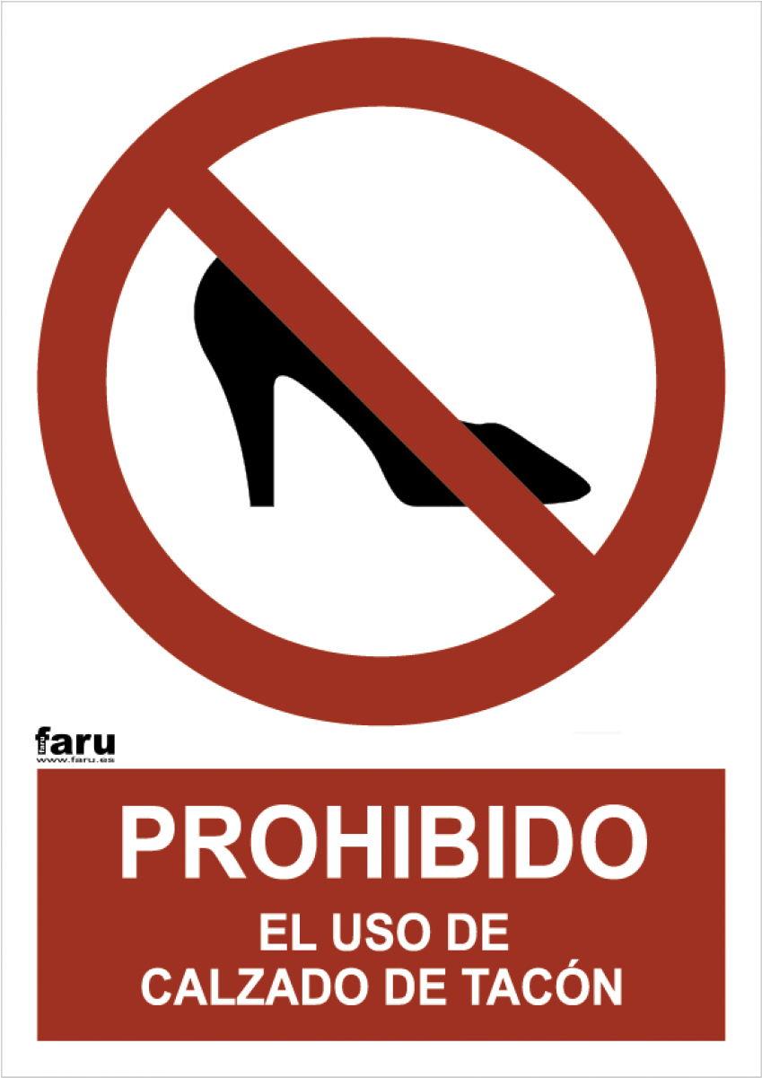 Prohibido Uso De Tacones - Cartel De No Fumar (1200x1200), Png Download