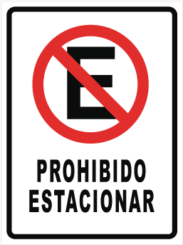 Est17 Letrero Prohibido Estacionar Cms - Garaje No Estacionarse (500x500), Png Download