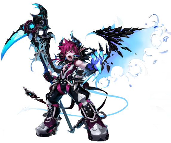 573px-dio Wings - Grand Chase Dio Dusk Bringer (573x479), Png Download