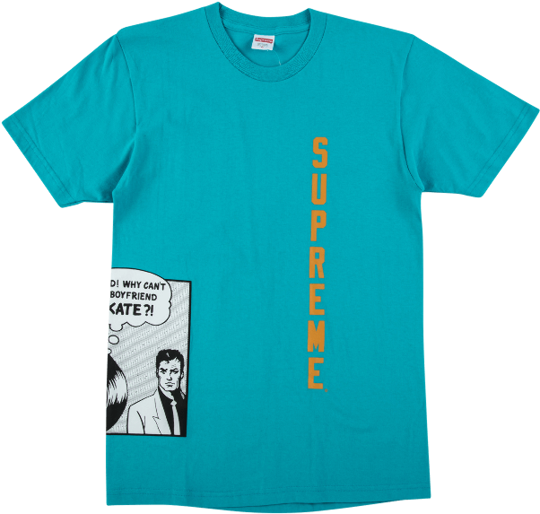 Supreme Thrasher Boyfriend Tee (1000x600), Png Download