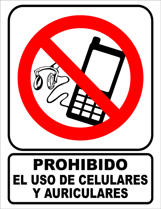 Top Images For Prohibido Audifonos On Picsunday - Mobile Phone (544x709), Png Download
