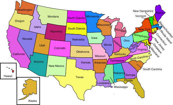 Maryland In The United States (600x363), Png Download