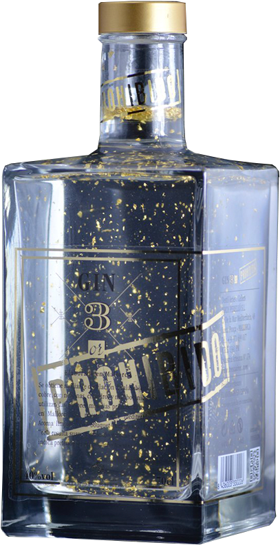 Gin 3or Prohibido - Gin (600x1000), Png Download