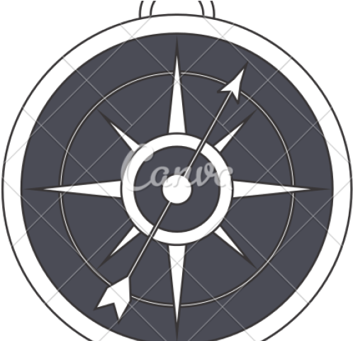 Simple Compass - Vector Graphics (640x480), Png Download
