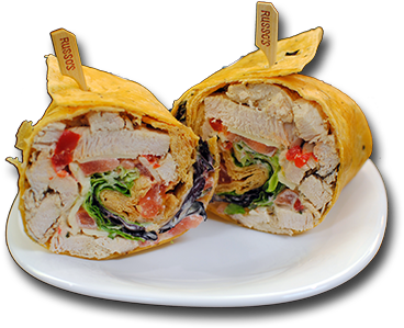 Chipotle Chicken Wrap - Fast Food (400x400), Png Download