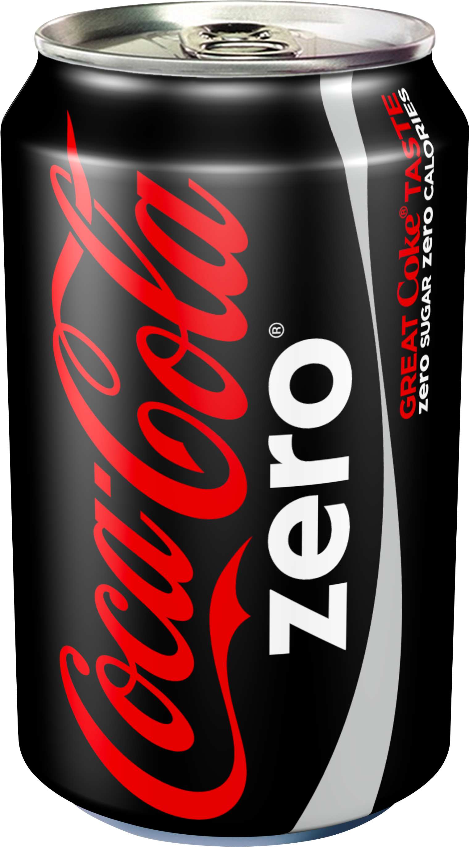 Fizzy Drinks Coca Cola Clip Free Library - Coke Zero Can Png (4266x4266), Png Download