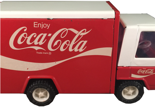 Vintage Coca-cola Toy Delivery Truck - Refresh Yourself Coca Cola (500x500), Png Download