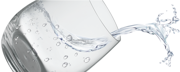 Glass Of Water - Water (892x286), Png Download