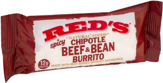 Red's Bean & Cheddar Burrito - 5 Oz Packet (600x600), Png Download