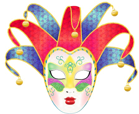 Carnival Mask Transparent Images - Carnival Mask Vector (500x400), Png Download