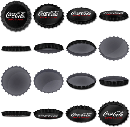 Cap Coke Zero 2017 08 25 - Coca Cola (440x440), Png Download