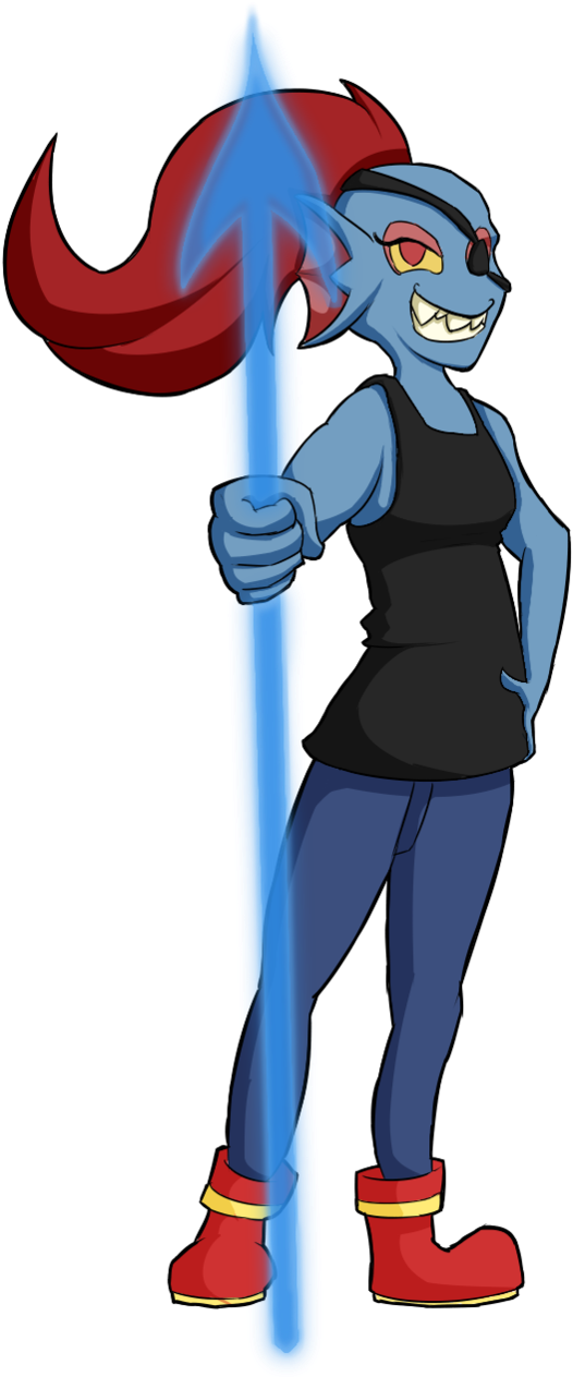 Png Royalty Free Stock By Pkmnmasterwheeler On Deviantart - Undyne Transparent (629x1269), Png Download