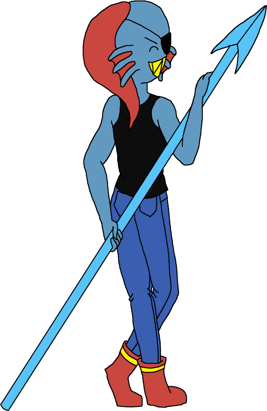 Clip Art Royalty Free Download By Lynnlawliet On Deviantart - Undyne Transparent Background (1024x1550), Png Download