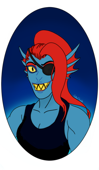 Finally I Had The Time To Draw Undyne - Drawing (343x600), Png Download