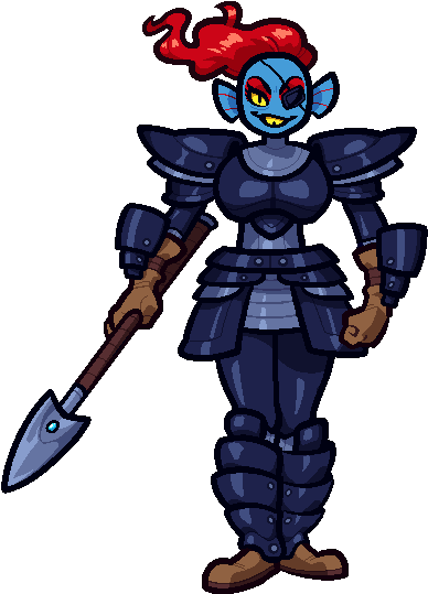 Fanart - Undyne - Roblox (414x562), Png Download