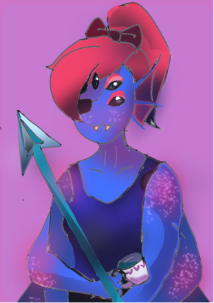 #undyne - Medibang Inc. (311x440), Png Download