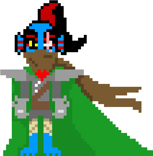 Watchtale Undyne Sprite - Undyne From Undertale (720x610), Png Download