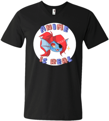 Undyne Anime Is Real Tee Shirt - Anime Is Real Undyne (400x400), Png Download