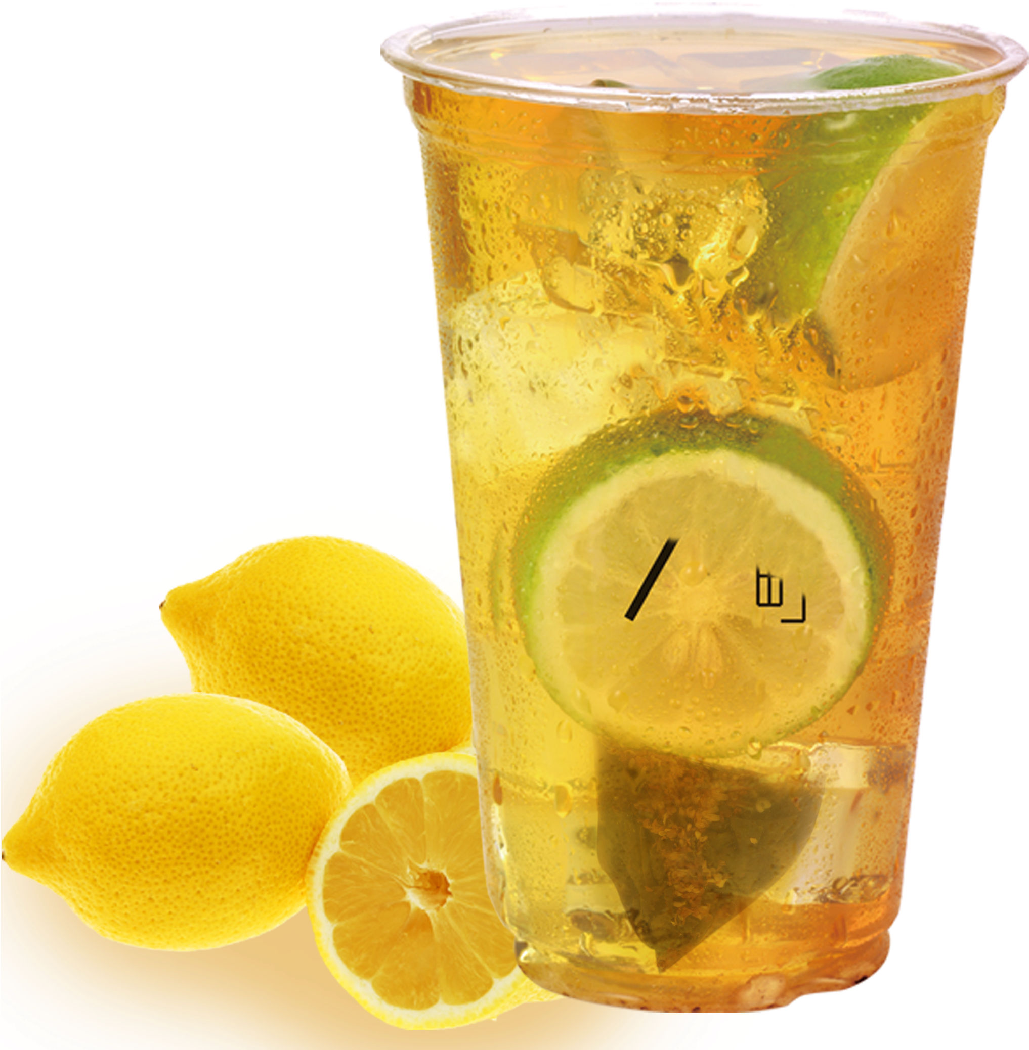 Png Freeuse Iced Tea Lemon Frozen Cubes Transprent - Lemon Ice Tea Png (2362x2362), Png Download
