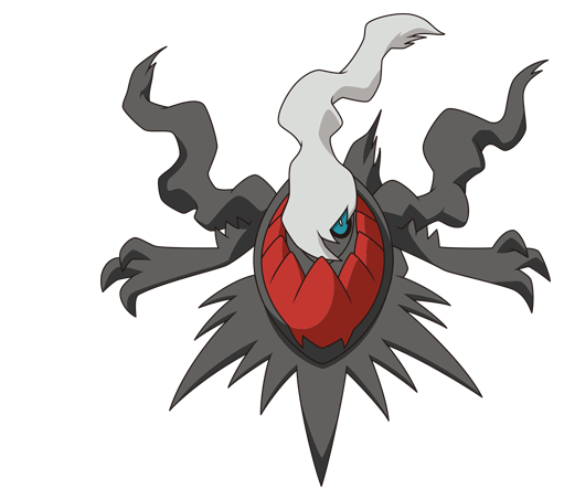 Darkrai, Who Appears In Godey's Garden - Pokémon (510x461), Png Download