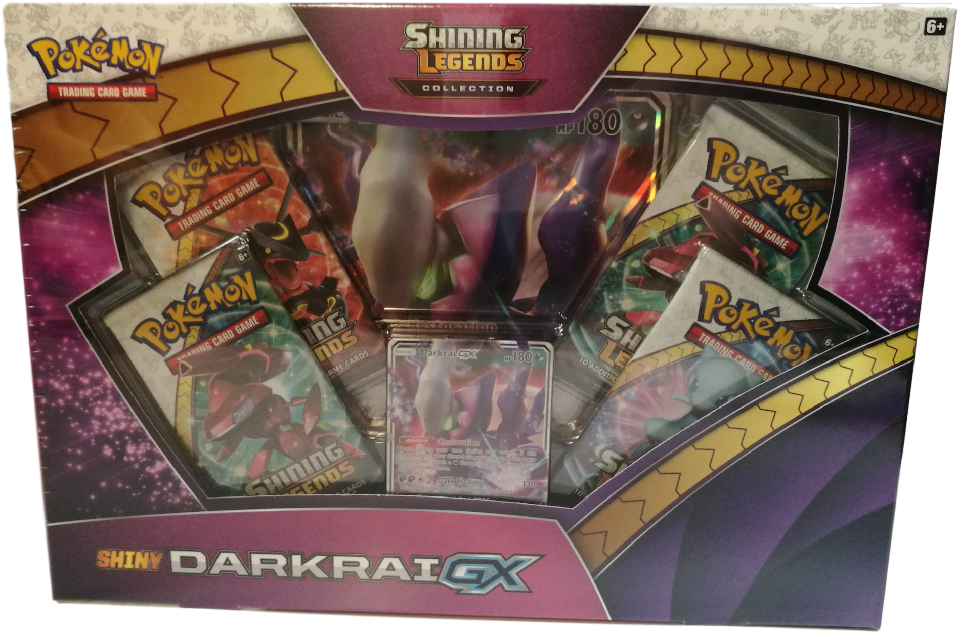 Shining Legends Shiny Darkrai Gx Box - Pokemon Shining Legends Pin Collection Mewtwo (2048x1448), Png Download