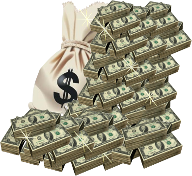 Ganar Dinero Ingles - Montones De Dinero Png (391x360), Png Download