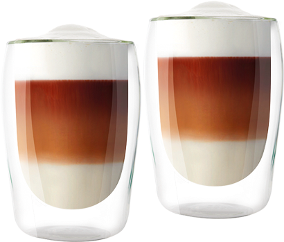 Double-walled Latte Macchiato Glasses - Melitta Double Wall Latte Glasses (300ml) (500x420), Png Download