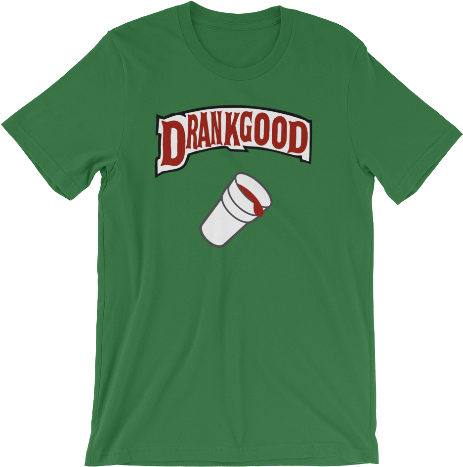Original Green "drankgood Double Cup" Tee - Dabbing Skeleton With Santa Hat In Snow Xmas Unisex (1000x1000), Png Download