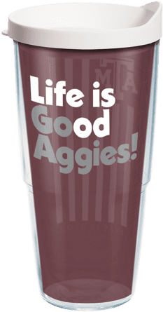 24oz Texas A& M Flag Tervis Tumbler With Lid, - Tervis Life Is Good 24 Oz. University (570x570), Png Download