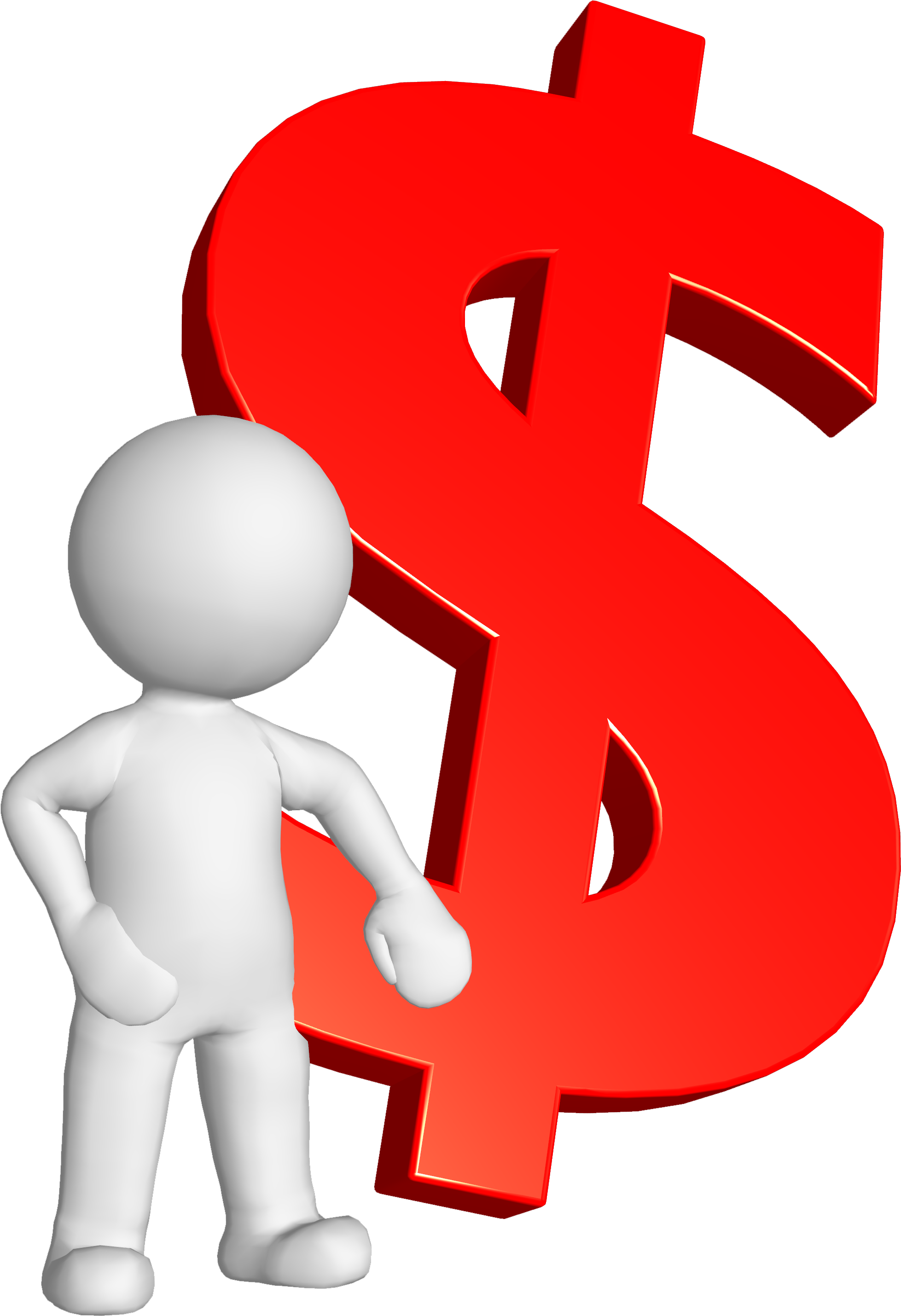 Una De Las Formas De Invertir Tu Dinero Y Obtener Ganancias - Man With Dollar Sign (1500x1500), Png Download