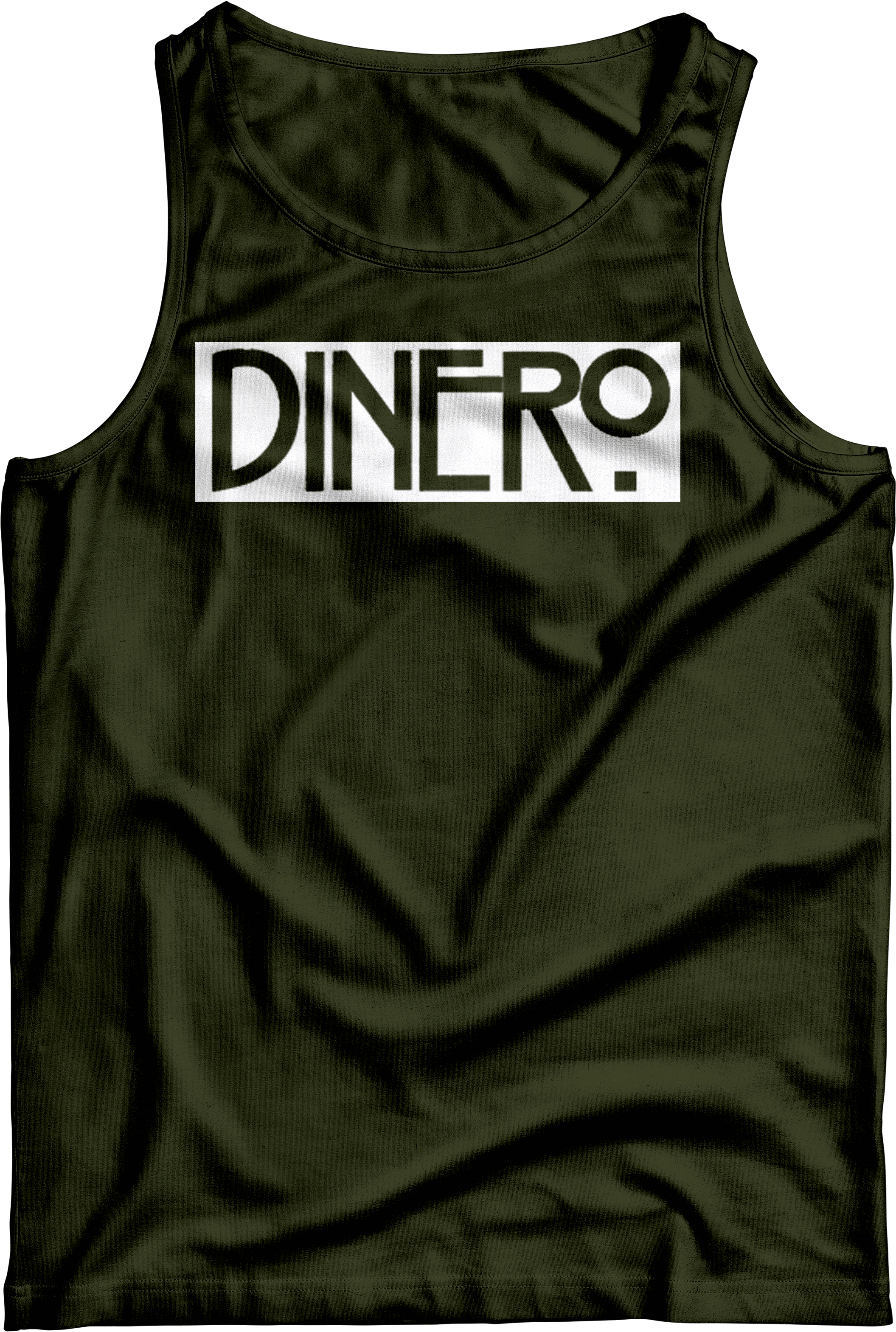 Image Of Olive Green Dinero Clothing Tank Top 💰 - Clothing (3500x4000), Png Download