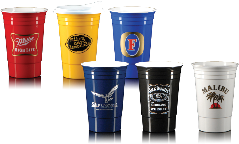 American Accents Purveyors Of Fine Custom Imprinted - 16 Oz Double Wall Party Cup - Black T-dw11-black (818x497), Png Download