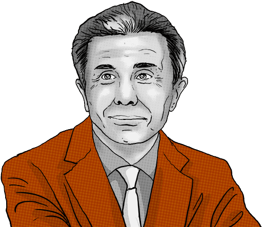 Former Prime Minister Of Georgia - Kazakhstan (550x454), Png Download