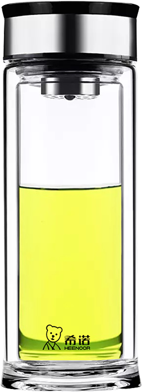 Hino Double Glass Transparent Business Men's Cup Fashion - Cup (800x800), Png Download