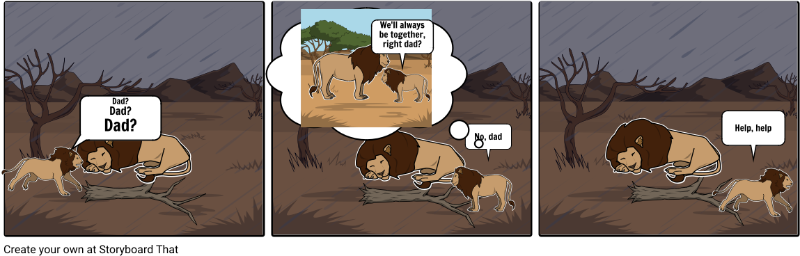 Memory Moment Lion King - Cartoon (1164x385), Png Download