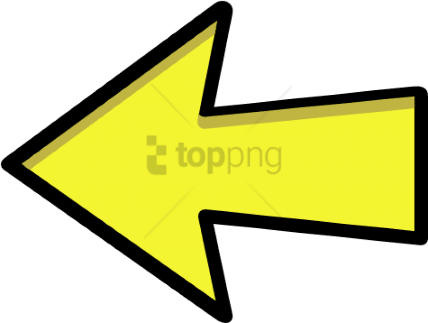 Arrow Outline Yellow Left - Yellow Right Arrow Png (486x369), Png Download