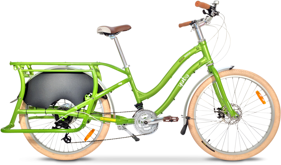 Yuba Boda Boda V3 Step-through Bike Green (960x640), Png Download