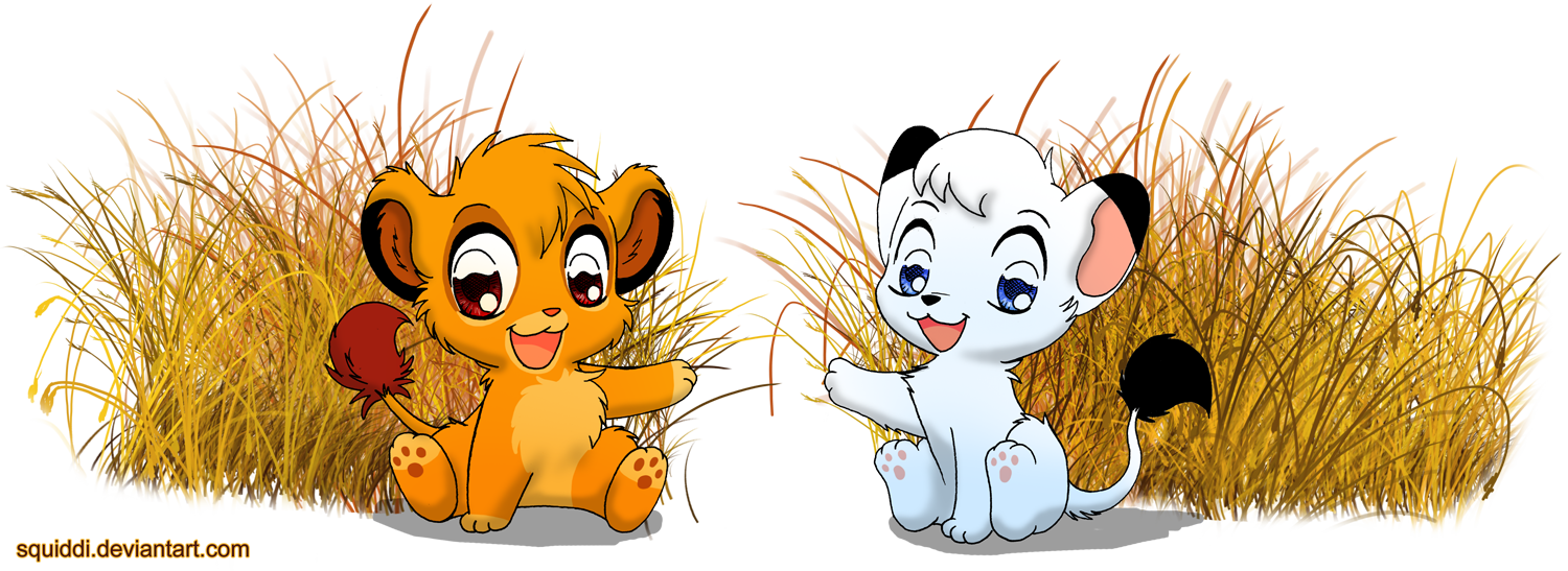The Lion King - Chibi Disney Lion King (1500x547), Png Download