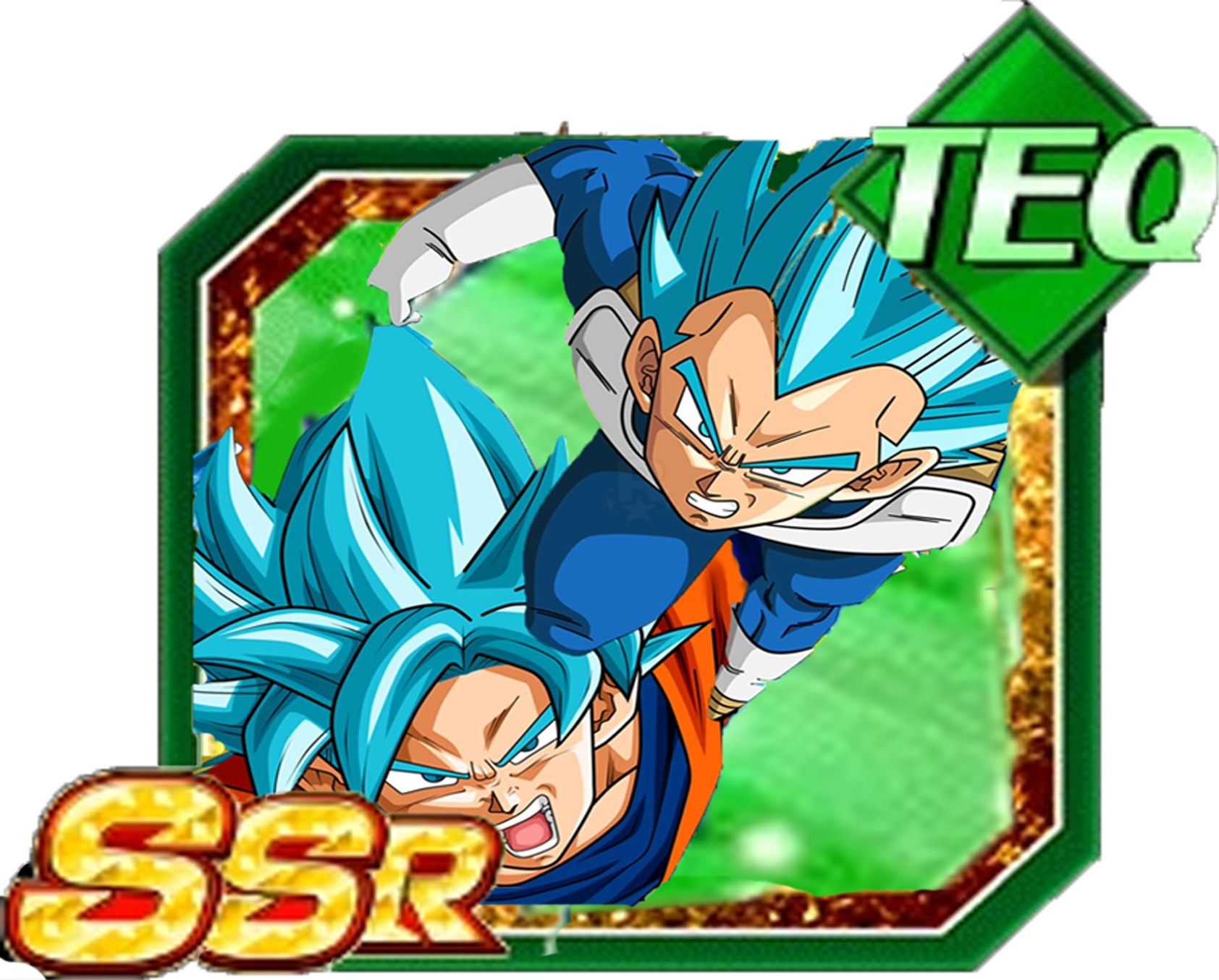 Ssb Goku Vegeta Thumb - Teq Super Saiyan Blue Vegeta (1684x1354), Png Download