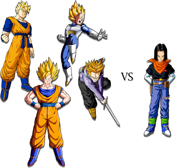 No Caption Provided - Vegeta Ssj Y Goku Ssj (600x574), Png Download