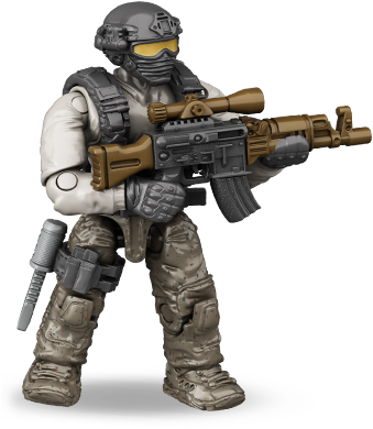 Soldier - Mega Bloks Call Of Duty Soldiers (383x408), Png Download