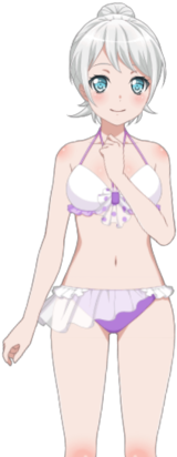 Swimsuit Live2d Model - Live2d (326x480), Png Download