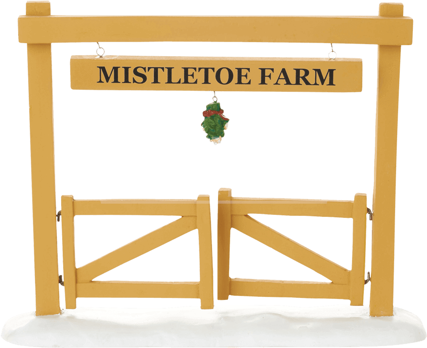 Mistletoe Farm Gate - Department 56 Village Mistletoe Farm Gate Accessory (850x850), Png Download