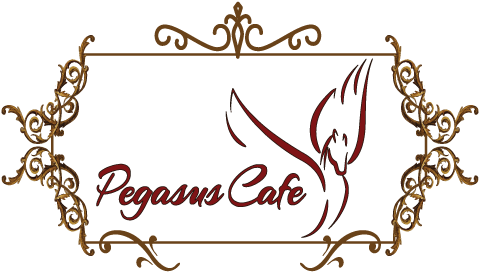 Pegasus Cafe - Calligraphy (640x300), Png Download