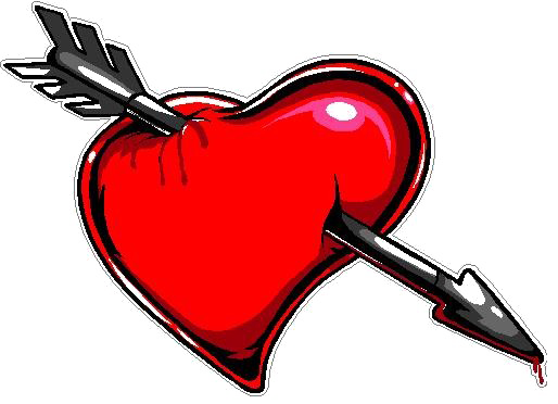 Download Heart Arrow Transparent Images - Love Hearts With Arrows ...