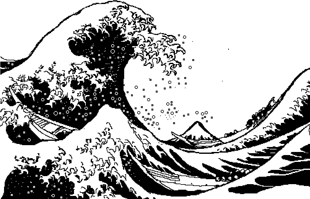 Japanese Wave Png - Great Wave Off Kanagawa (kanagawa Oki Nami Ura), From (1000x700), Png Download