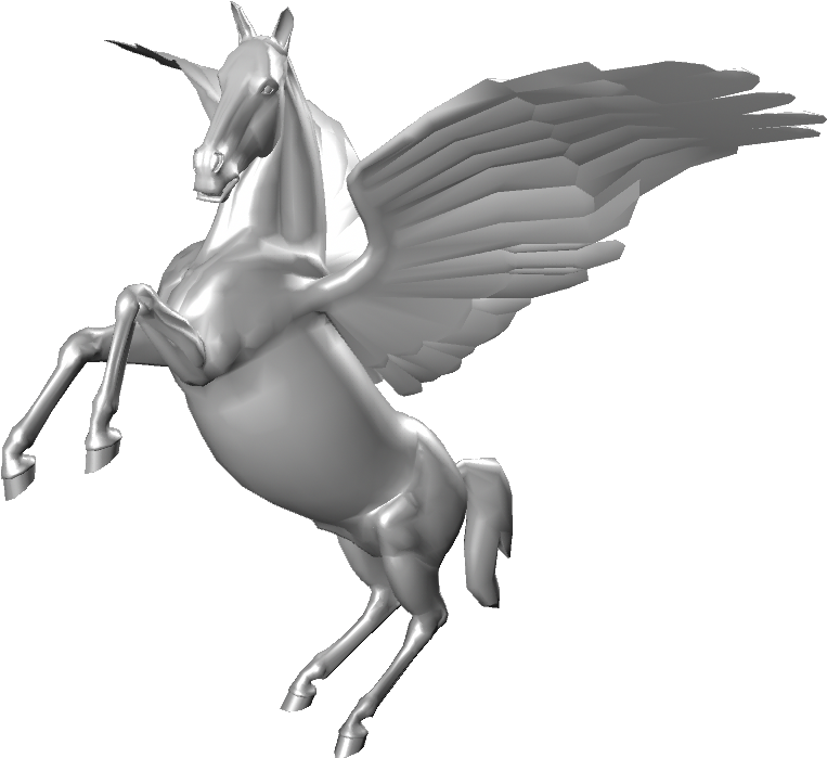 Posing Pegasus Png - Unicorn (1280x1024), Png Download