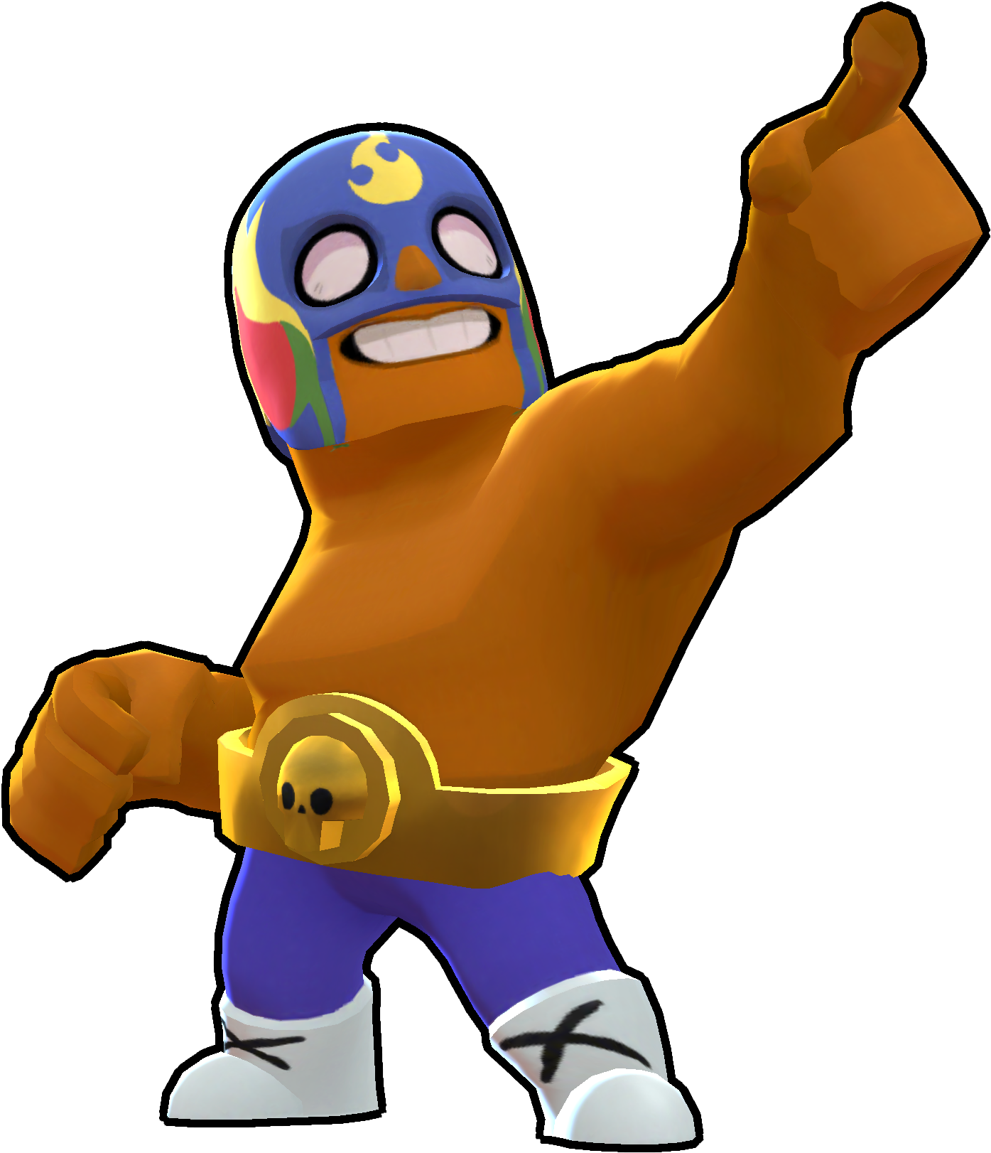 El Primo Skin-default - Brawl Stars El Primo (1530x1660), Png Download